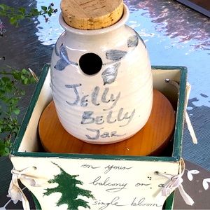 Stoneware Jelly Belly Dispenser Jar